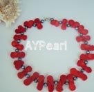 black pearl coral necklace