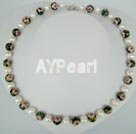 Wholesale Other Jewelry-pearl cloisonne bead necklace
