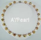 Wholesale Other Jewelry-pearl cloisonne bead neckalce