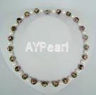 pearl cloisonne bead necklace