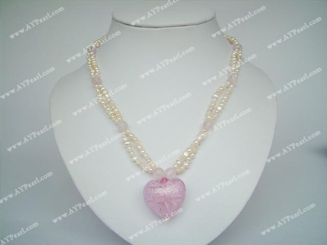 Perle Halskette farbige Glasur