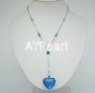 crystal coloured glaze necklace
