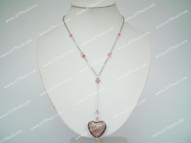 glacis de couleur cristal collier