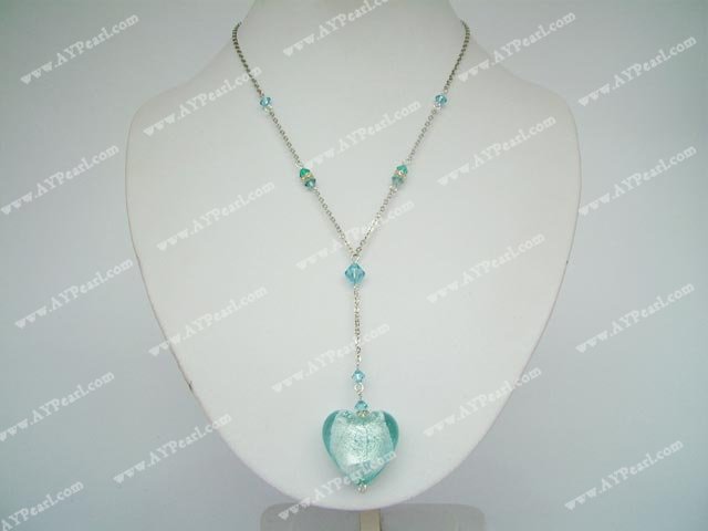 glacis de couleur cristal collier