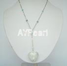 crystal coloured glaze necklace