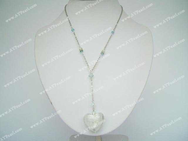glacis de couleur cristal collier