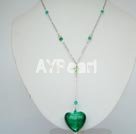 Wholesale crystal coloured glaze necklace