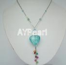 Wholesale Austrian Jewelry-crystal coloured glaze necklace