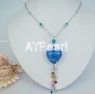Wholesale Austrian Jewelry-crystal coloured glaze necklace