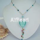 Wholesale Austrian Jewelry-crystal coloured glaze necklace