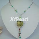 Wholesale crystal coloured glaze necklace