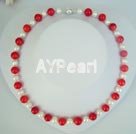 pearl coral necklace