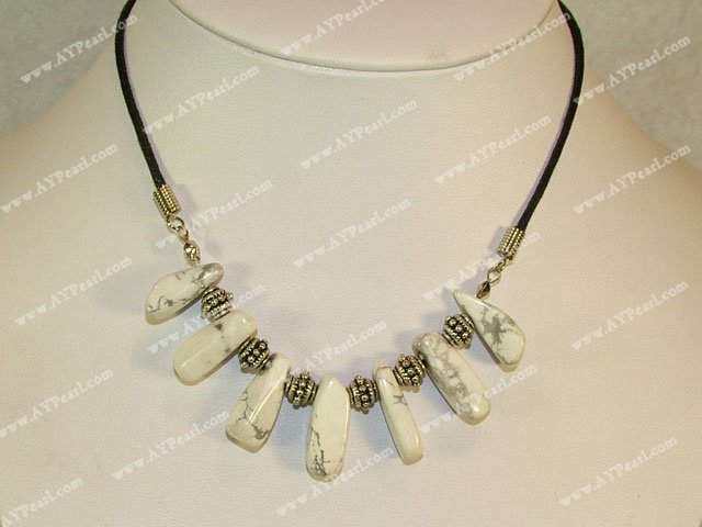 Howlite necklace