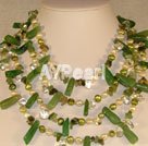 Wholesale aventurine pearl necklace