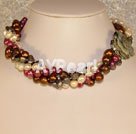 Wholesale multicolor pearl necklace