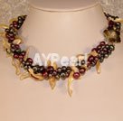 Wholesale pearl shell necklace