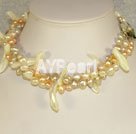 Wholesale pearl shell necklace