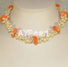 coral pearl necklace