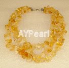 Collier citrine