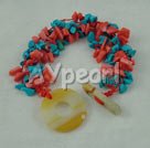 Wholesale coral turquoise bracelet