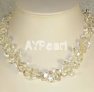 white crystal necklace