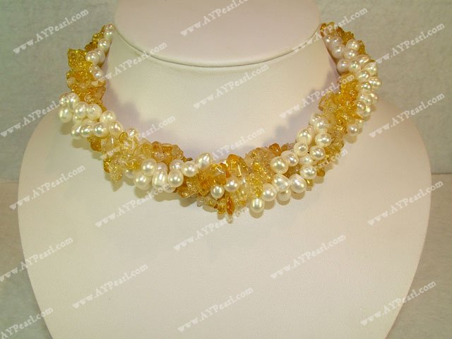 citrine necklace