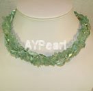 Wholesale Aquamarine and blue crystal necklace