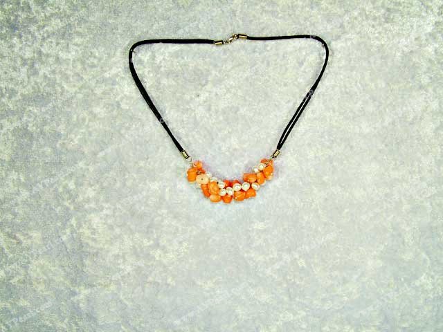 coral pearl necklace
