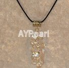 white crystal necklace