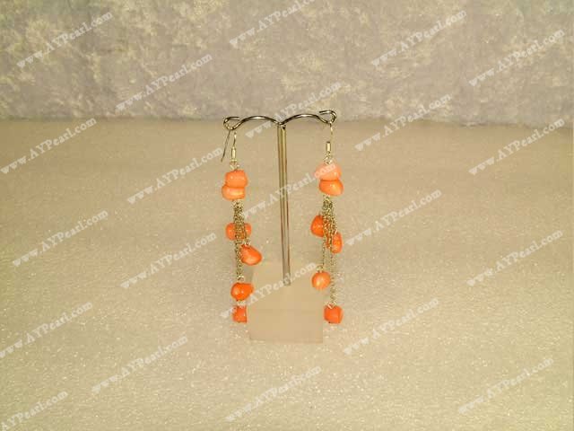 coral earring