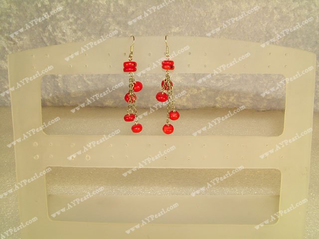 coral earring
