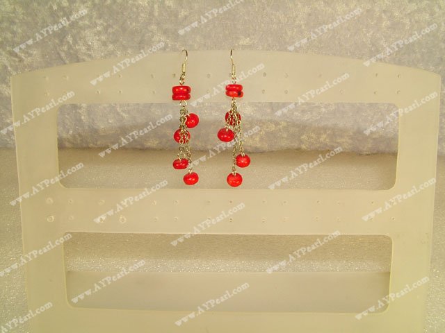 coral earring