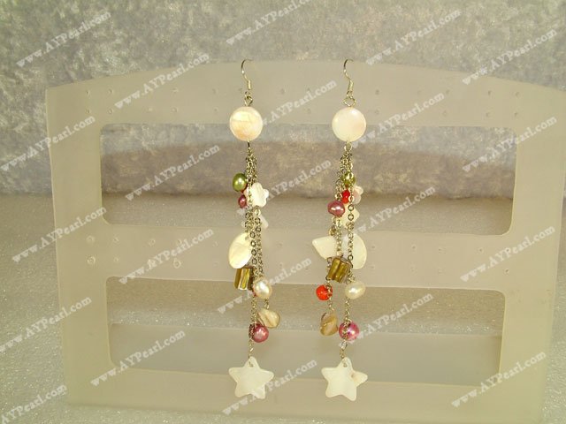 Wholesale Shell Jewelry-Seashell beads earring