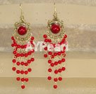Wholesale Gemstone Earrings-bloodstone earring