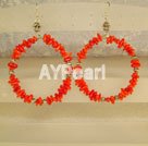 Wholesale earring-red coral earring