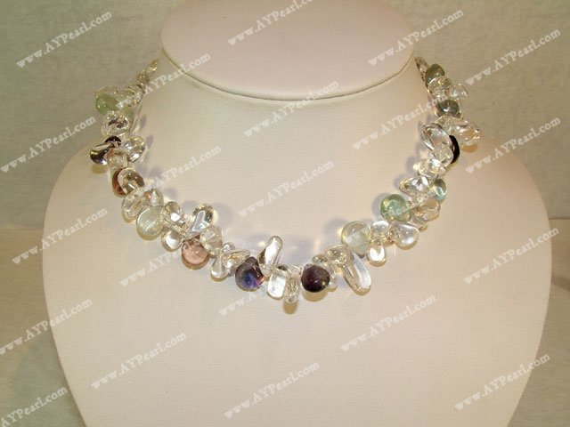 Rainbow fluorite necklace