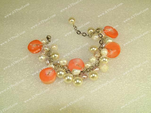 Coral perle armbånd