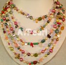 multicolor pearl necklace