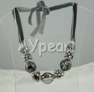 pearl manmade crystal necklace