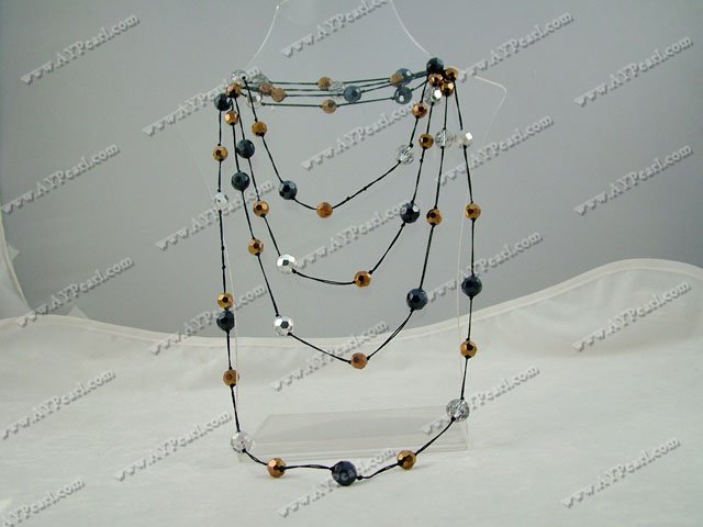 colorful crystal necklace