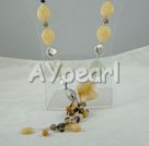 citrine crystal necklace