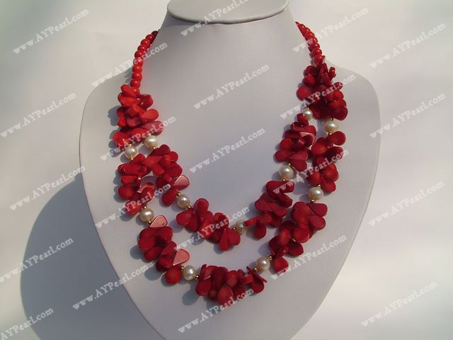 coral necklace