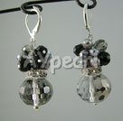 pearl crystal earrings