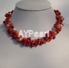 coral necklace