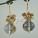 pearl crystal earrings