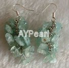 Wholesale Gemstone Earrings-Aquamarine chips earring