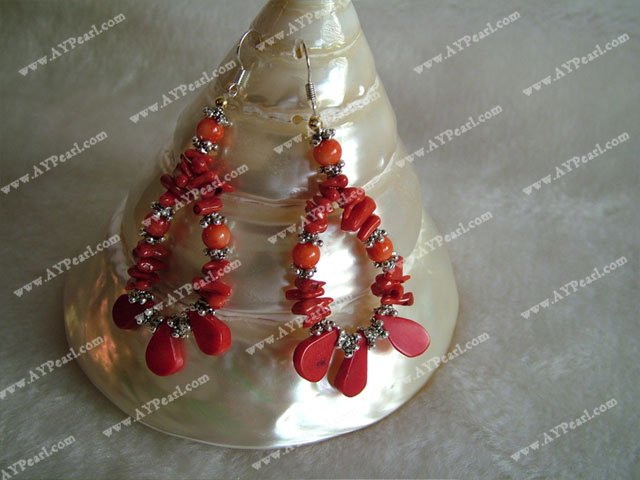 coral earring