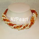 pearl agate necklace