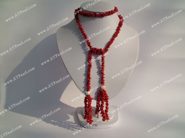 coral necklace