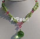 crystal pearl necklace